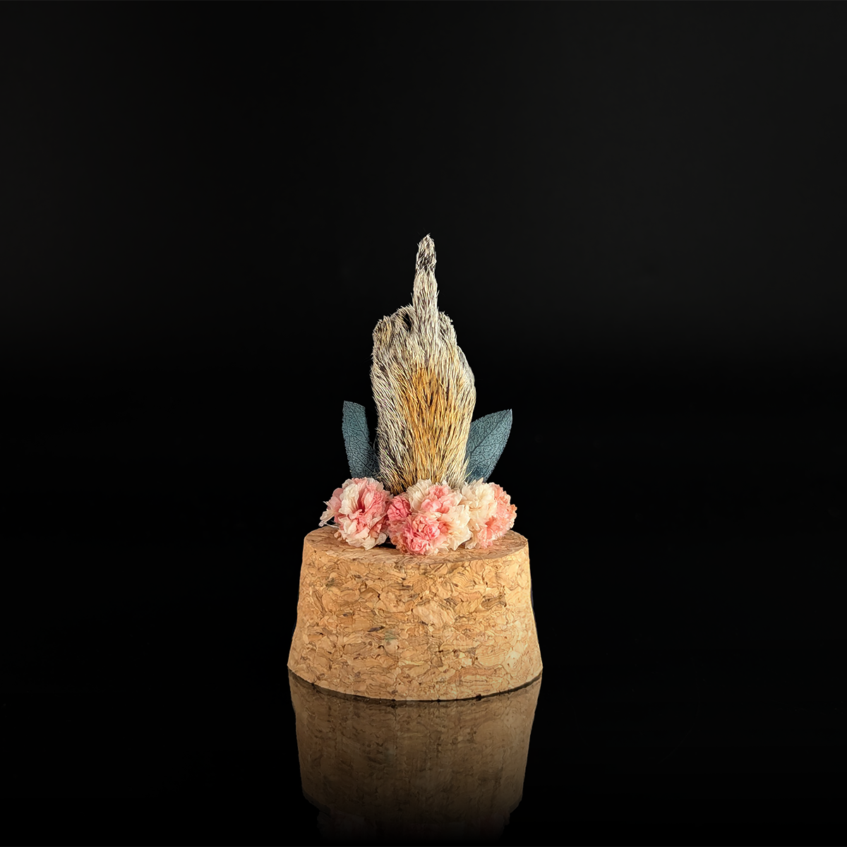 Squirrel Bird in Pink