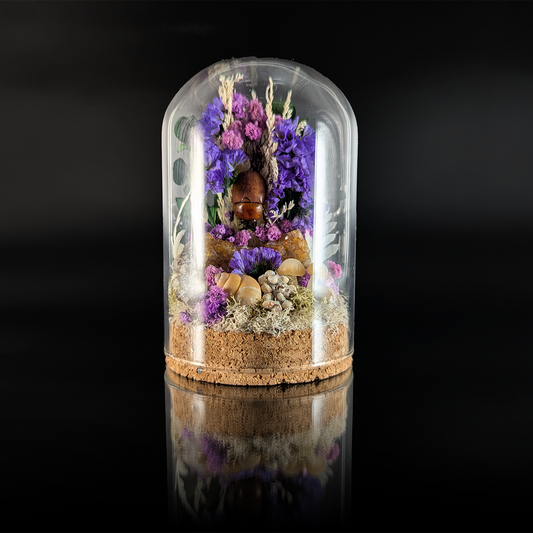 Brown Beetle in Purple