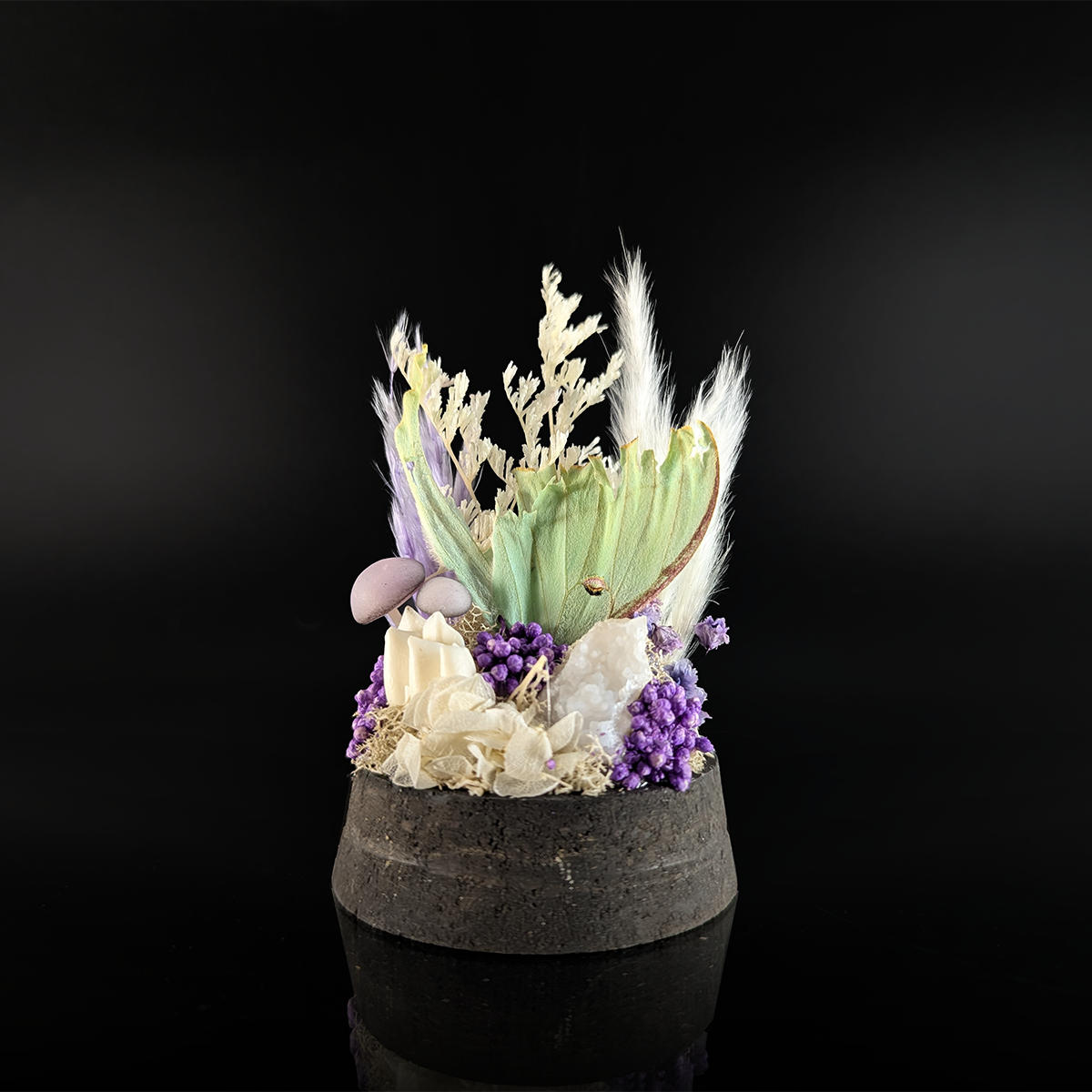 Tattered Luna Moth in Purple