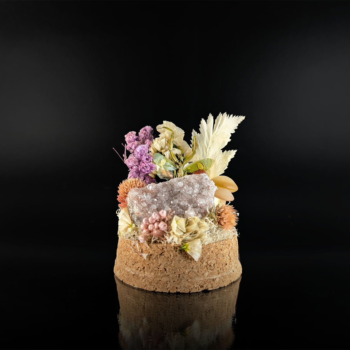 Flower Mantis in Nature White