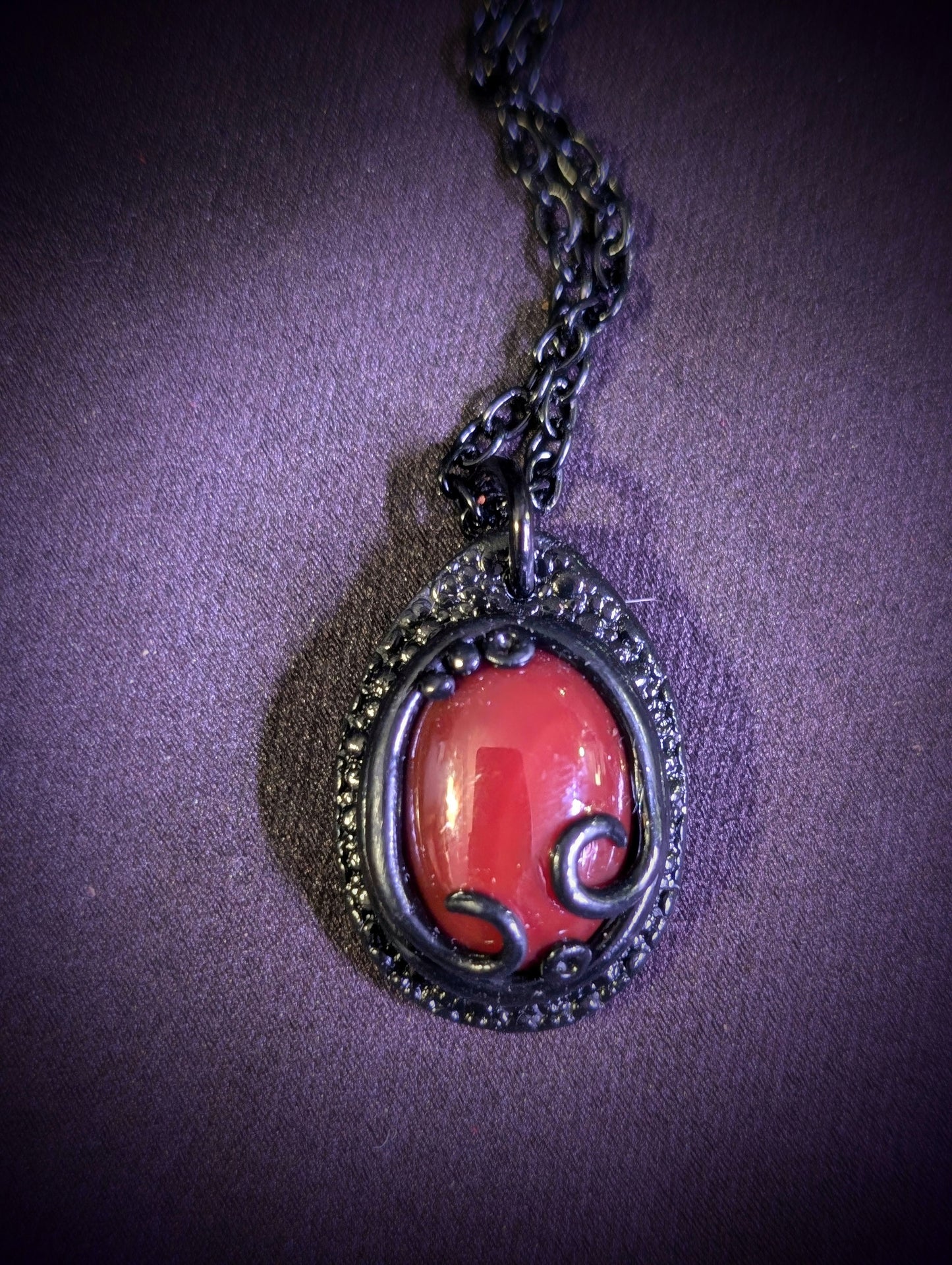 Carnelian stone necklace